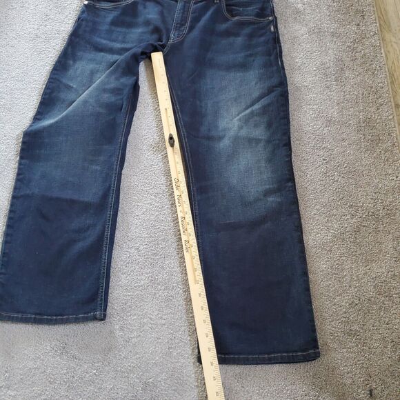 Silver Jeans Mens 40x30 Blue Straight Denim Allan - Picture 10 of 15